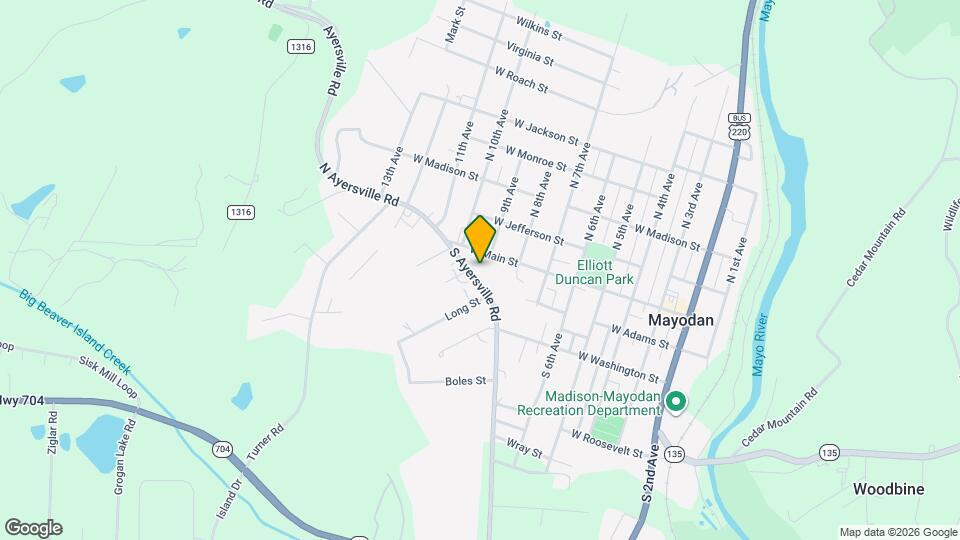 202 S Ayersville Rd Map and Location Details