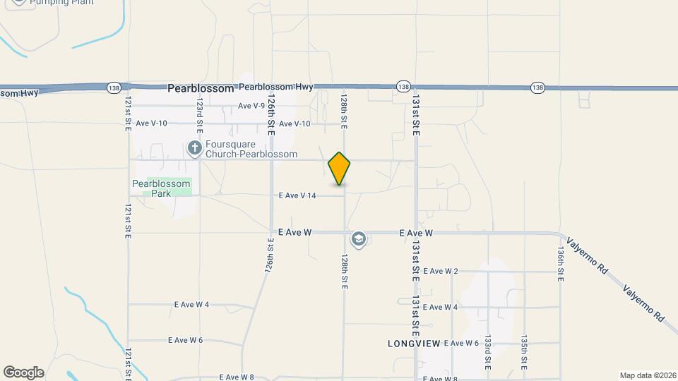 12753 E Ave V 14 Mapa y Detalles de la Ubicación