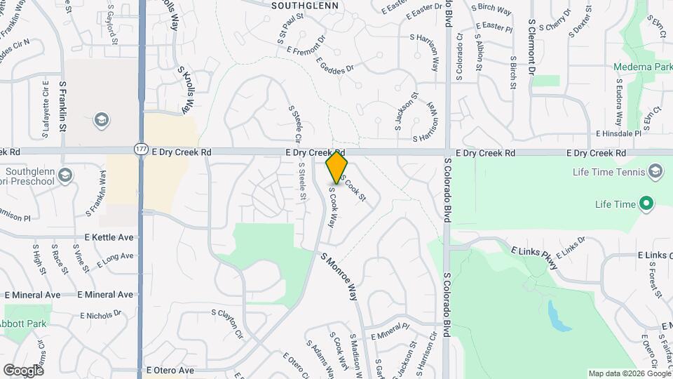 7554 S Cook Way Map and Location Details