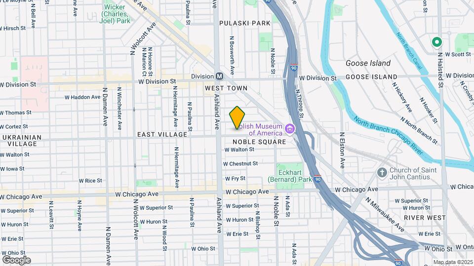 1518 W Augusta Blvd, Unit 2 Map and Location Details