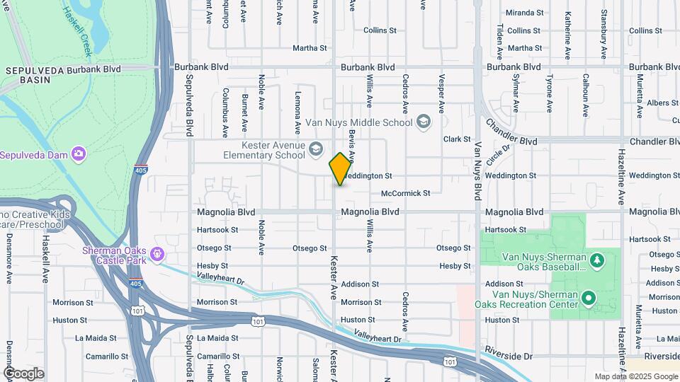 5236 Kester Ave Map and Location Details
