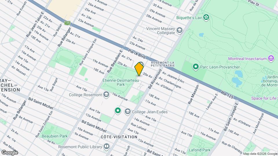 3874 De Bellechasse Rue Map and Location Details