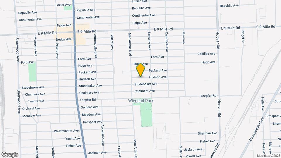 8672 Hudson Ave Map and Location Details