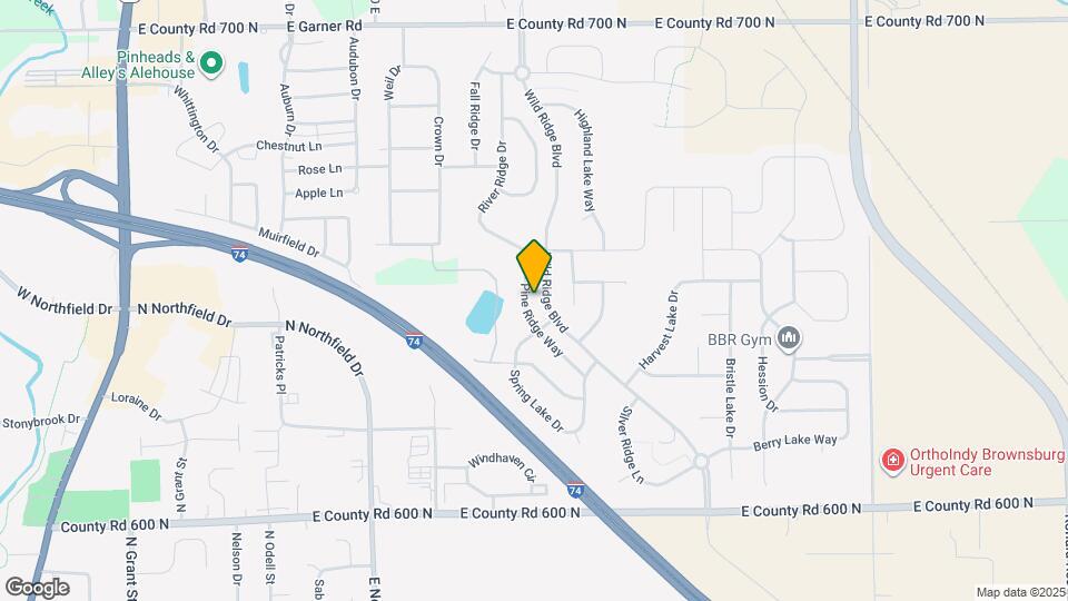 1027 Pine Ridge Way Map and Location Details