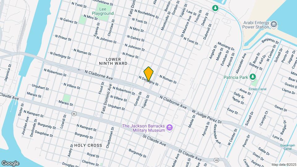 6022 N Derbigny St Map and Location Details