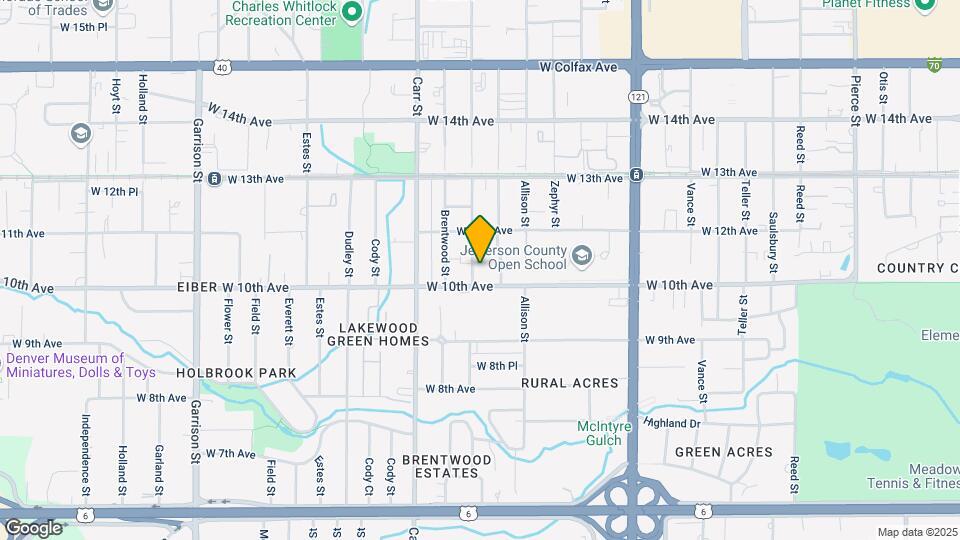 1020 Balsam St Map and Location Details