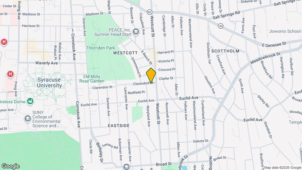 718 Clarendon St Map and Location Details