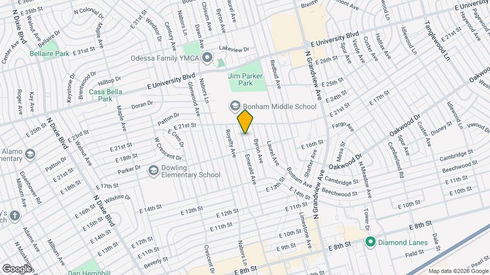 1706 Emerald Ave Map and Location Details