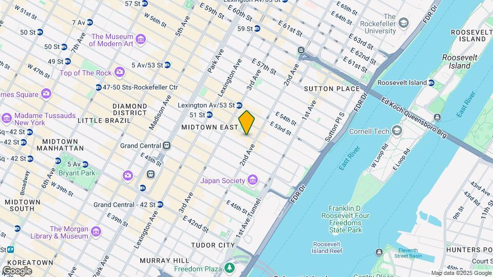 244 E 51st St Map and Location Details