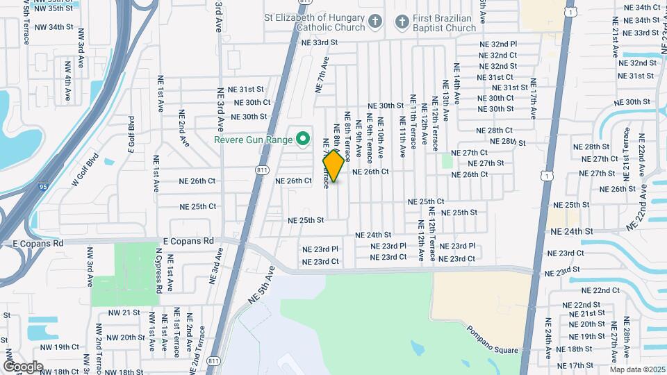 2621 NE 8th Ave Map and Location Details