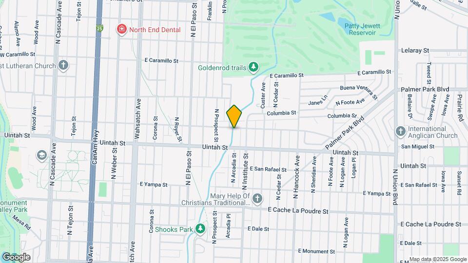 835 E San Miguel St Map and Location Details