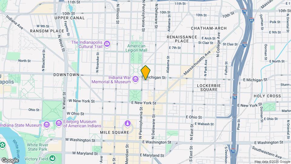 429 N Pennsylvania St Map and Location Details