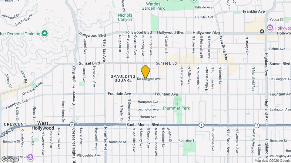 1350 N Stanley Ave Map and Location Details