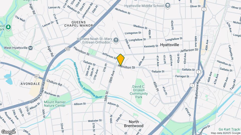 3825 Hamilton St Map and Location Details