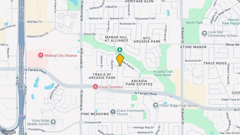 8640 Rainy Lake Dr Map and Location Details