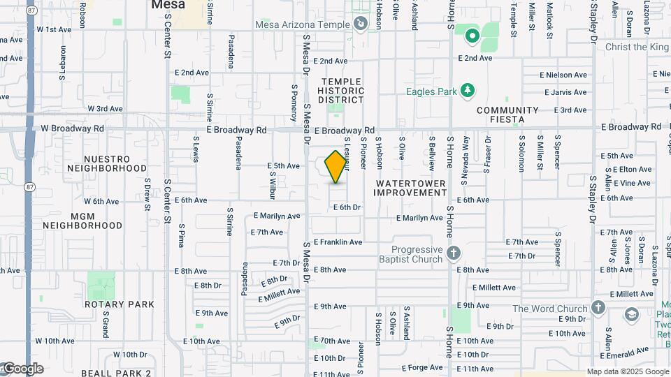 435 E Vine Ave Map and Location Details