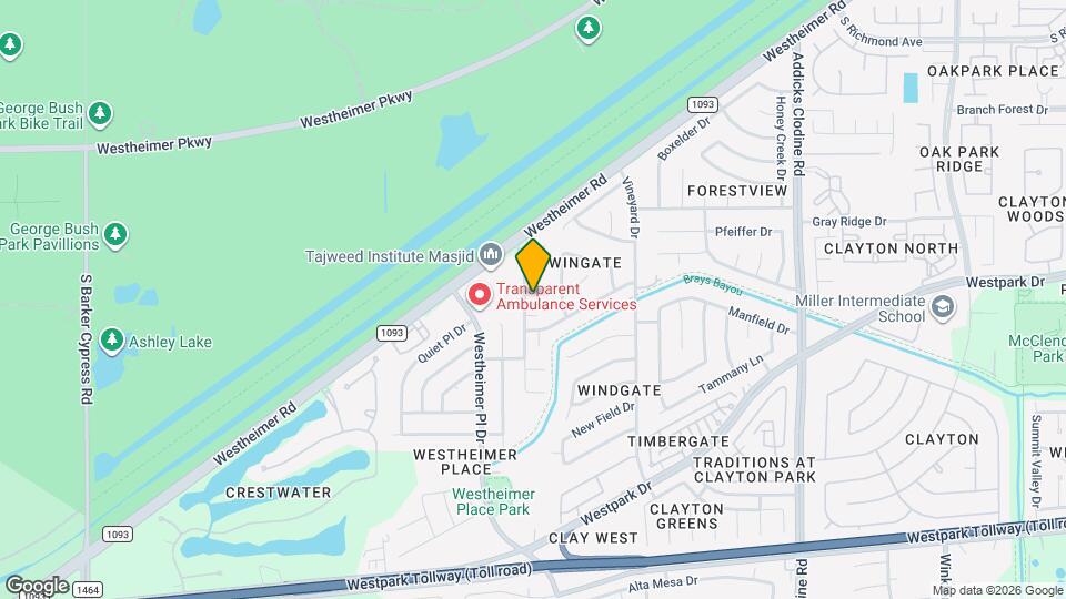 16215 Willowford Ct Map and Location Details