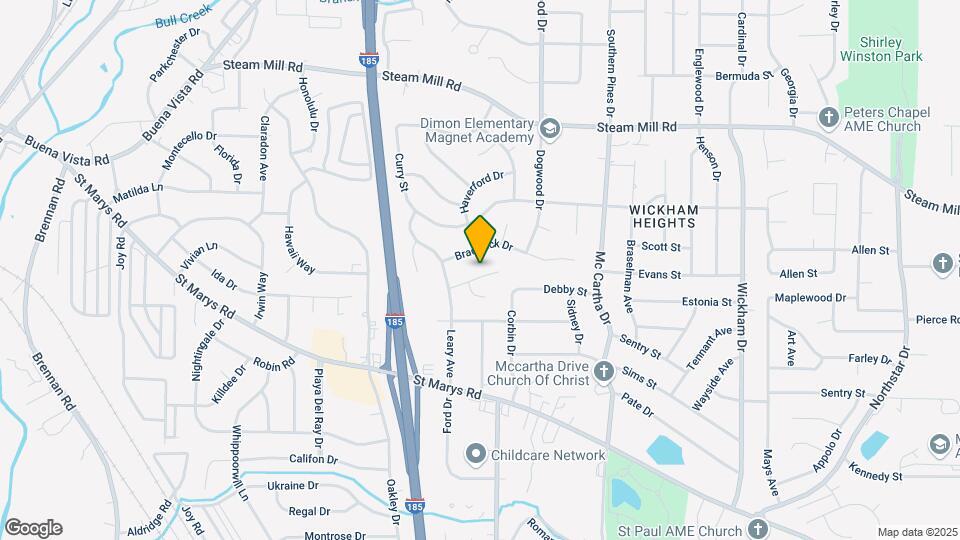 4125-4131 Montclair Dr Map and Location Details