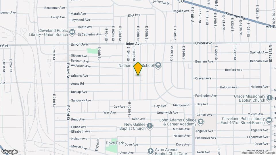 3632 E 106th St Map and Location Details
