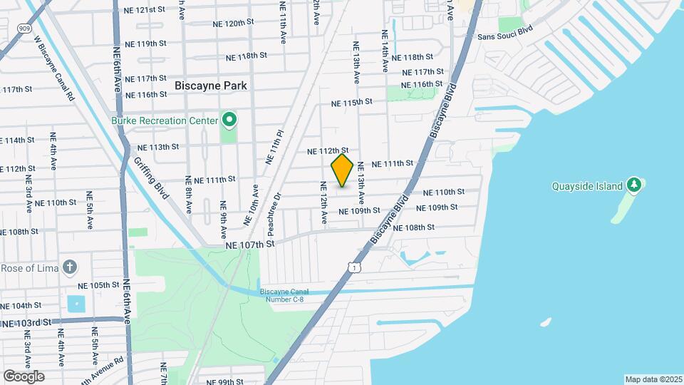 1245 NE 110th St Map and Location Details