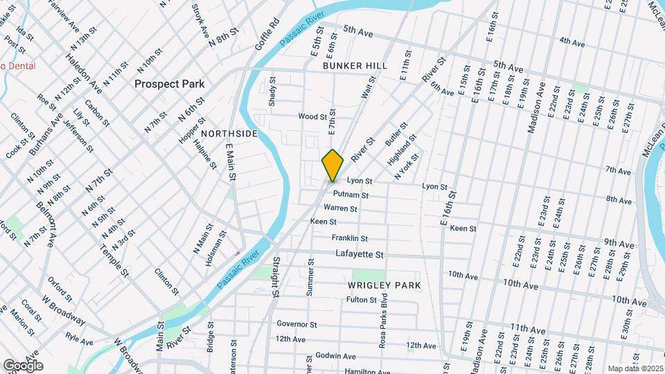 392 River St Mapa y Detalles de la Ubicación
