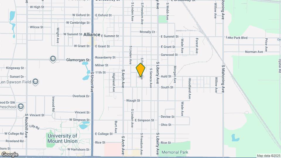 1145 s freedom ave Map and Location Details