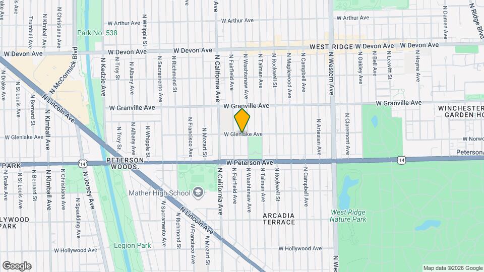 6311 N Albany Ave Map and Location Details