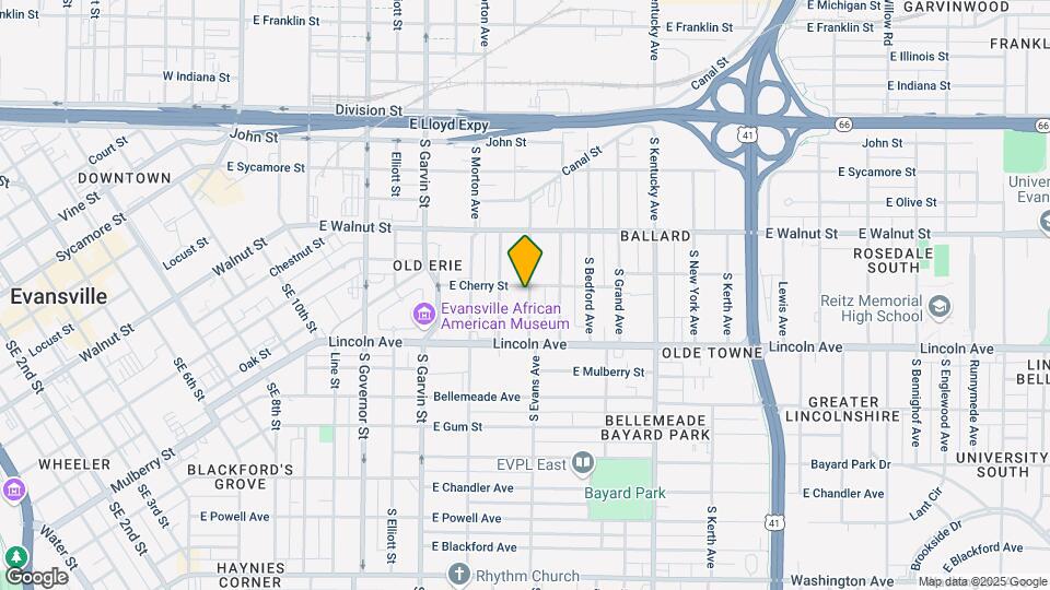 507 S Evans Ave Map and Location Details