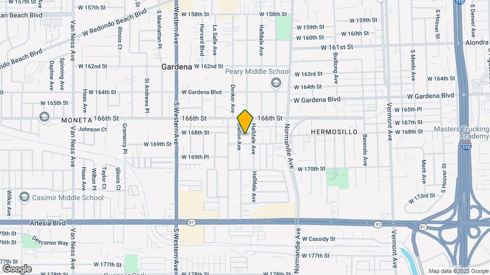 16812 S Dalton Ave Mapa y Detalles de la Ubicación