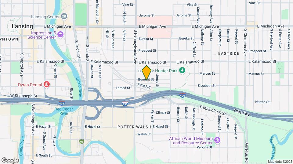 1028 Bement St Map and Location Details