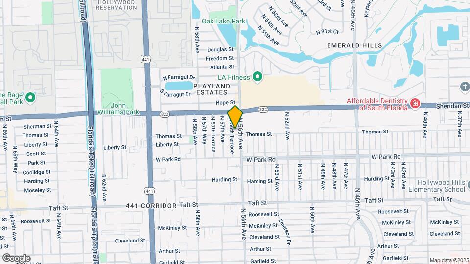 2301 N 56th Ter, Unit F Mapa y Detalles de la Ubicación