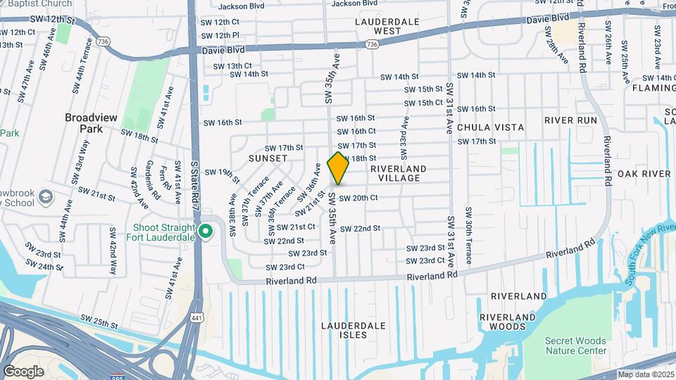 3480 SW 20th St Map and Location Details