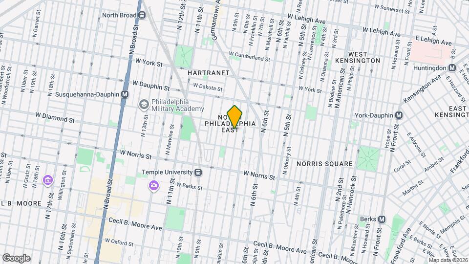 2150 N Franklin St Map and Location Details