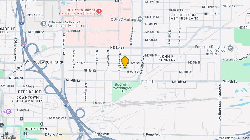 601 N Idaho Ave Map and Location Details