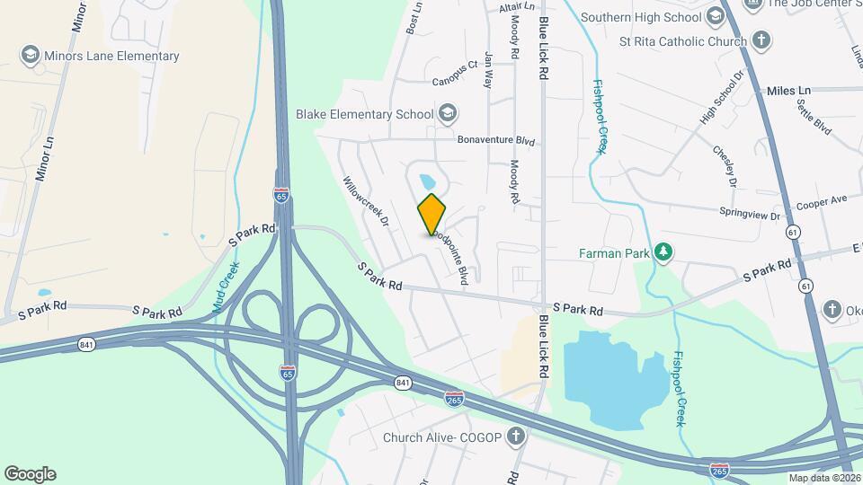 9001 Falcon Crest Ct, Unit 204 Map and Location Details