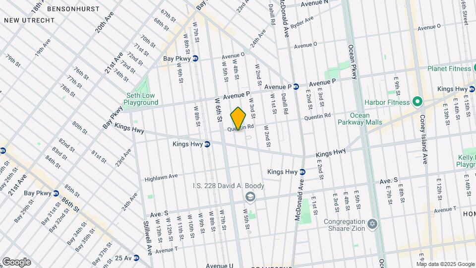 1715 W 5th St, Unit 2R Map and Location Details