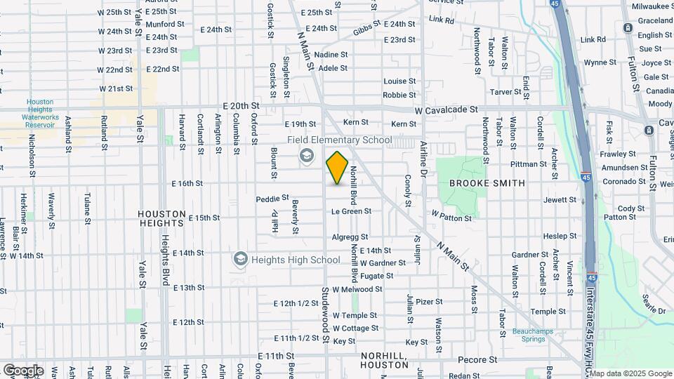 1124 E 16th St Map and Location Details