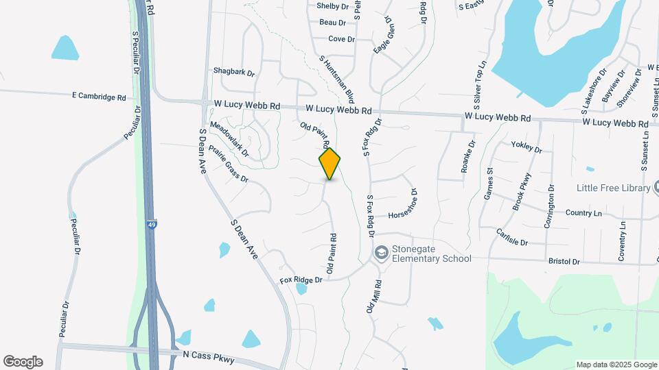 711 Old Paint Rd Map and Location Details