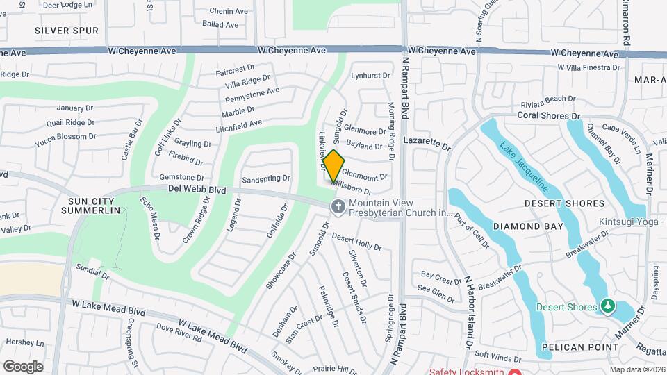 8701 Millsboro Dr Map and Location Details