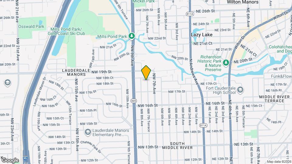 1731 NW 7th Terrace Map and Location Details