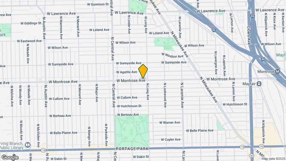 5423 W Montrose Ave Map and Location Details