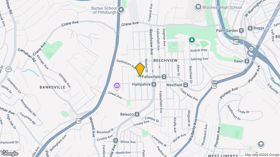 1542 Rutherford Ave Mapa y Detalles de la Ubicación
