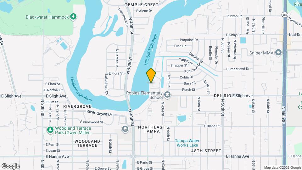 7126 E Bank Dr, Unit 1st fl Map and Location Details