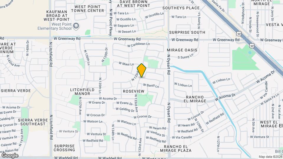 13281 W Mauna Loa Ln Mapa y Detalles de la Ubicación