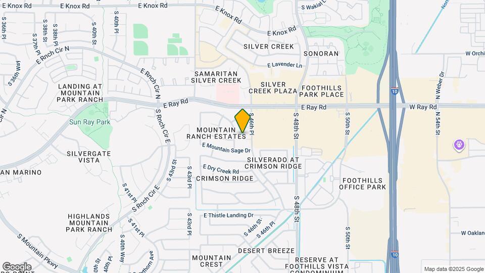 4616 E Gold Poppy Way Map and Location Details