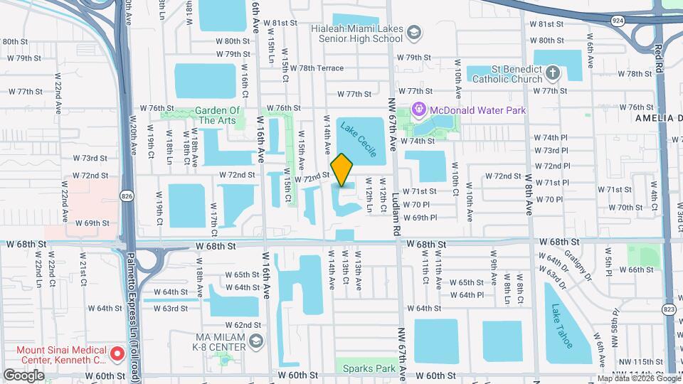 1389 W 71st St Map and Location Details