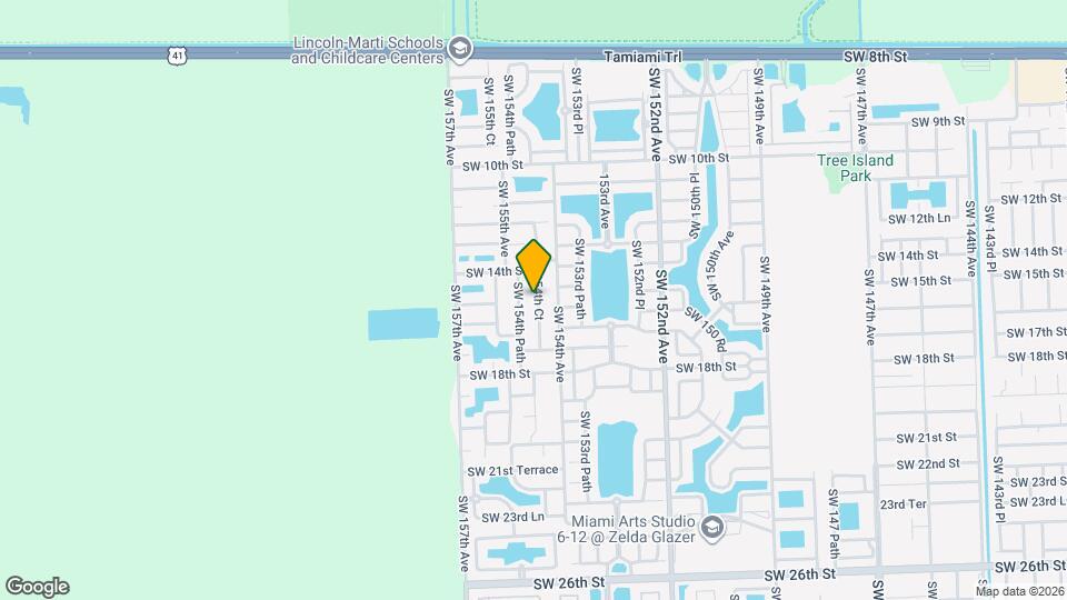 1552 SW 154th Ct Map and Location Details