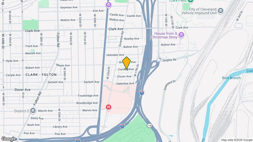 1911 Corning Ave Map and Location Details