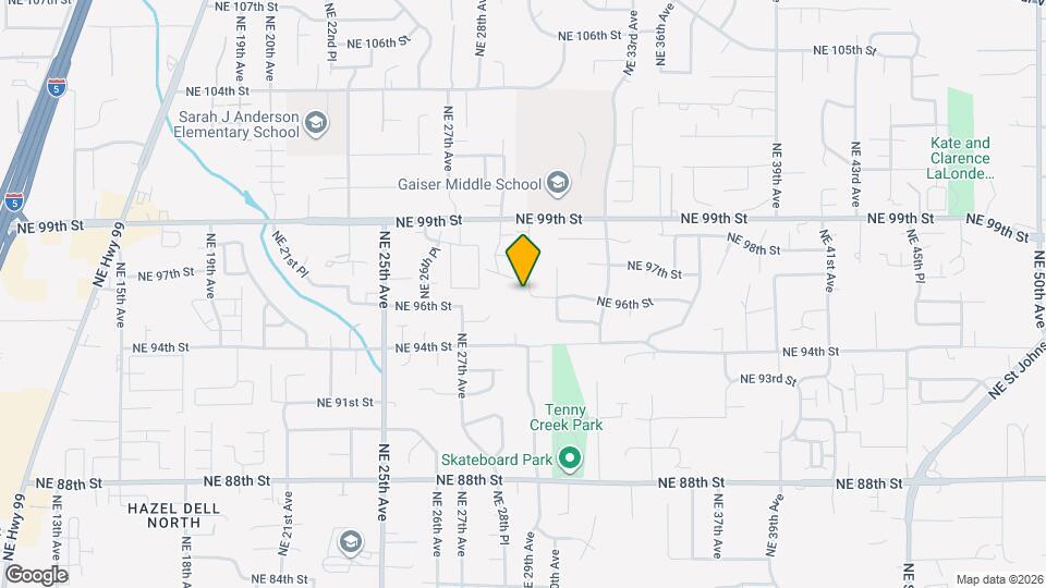 9708 NE 29th Ave Map and Location Details