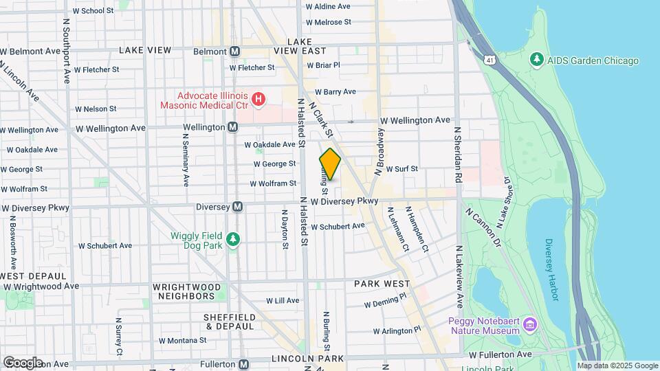 2825 N Burling St, Unit #106 Map and Location Details